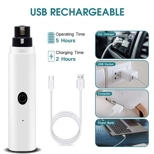 DOG & CAT SILENT NAIL GRINDER