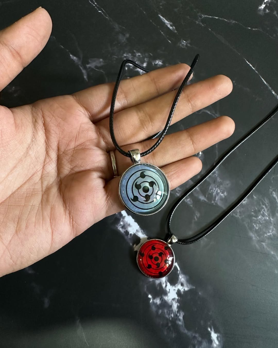 Naruto Shippuden Sharingan or Rinnegan Pendent Chain