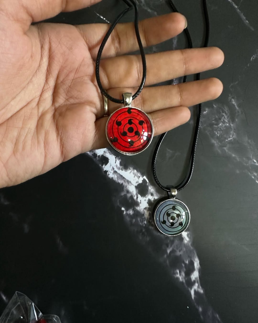 Naruto Shippuden Sharingan or Rinnegan Pendent Chain