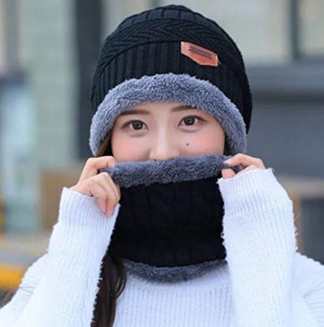 Kashmiri Two in One Premium Woolen Cap Set